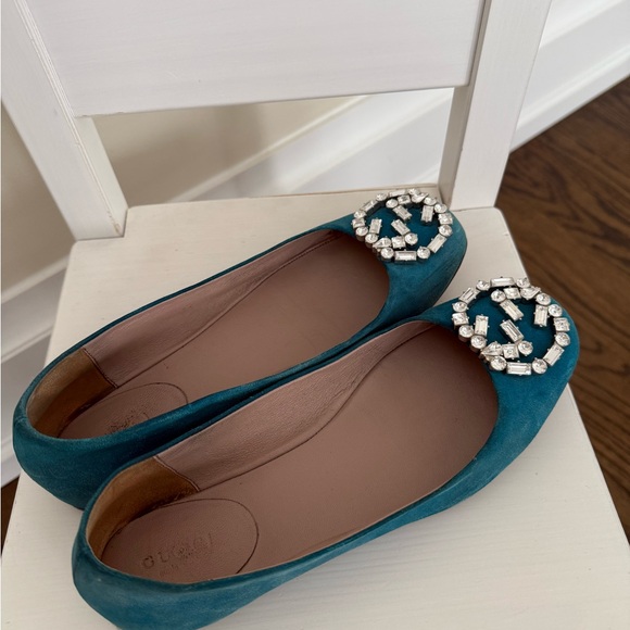 Gucci flats with crystal logo - Picture 6 of 10